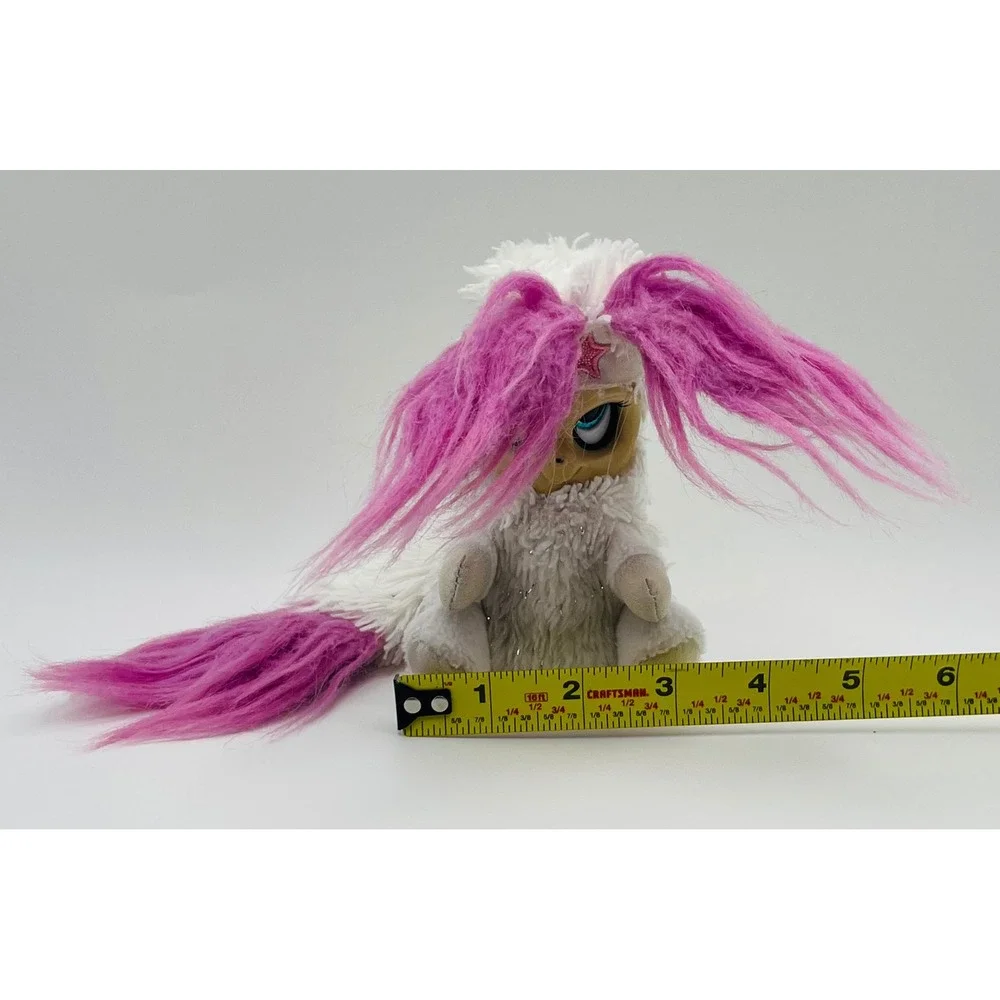 Fur Babies World Princess Melina Bush Baby White Pink Plush Star 6